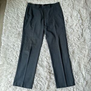 Haggar Clothing Travel Suit Performance Grey Dress Pants Size 34x32 34